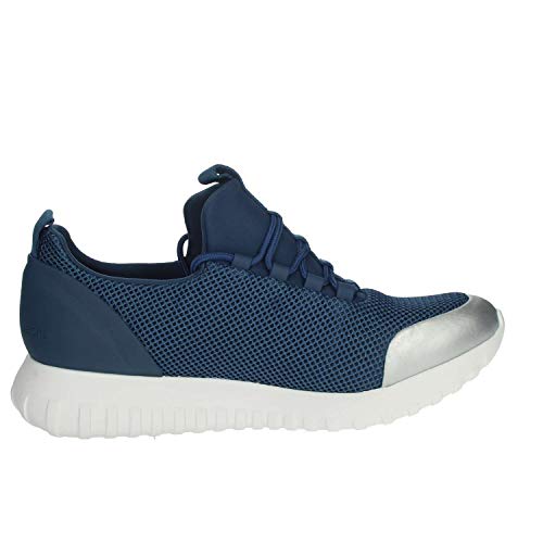 Calvin Klein Jeans Ron Mesh/Brushed Metal, Zapatillas para Hombre, Azul (Sus 000), 44 EU