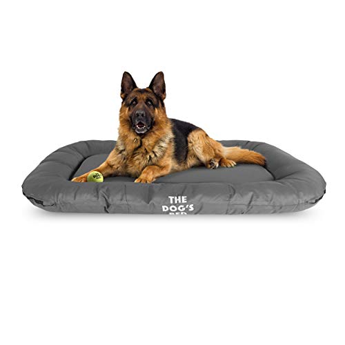 Cama de perro The Dog's Bed, Premium impermeable para perro, gran ZZZZZ 100 x 70 cm, cremalleras YKK resistente, funda lavable y duradera