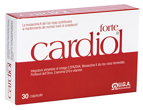 Cardiol forte - Suplemento para el colesterol con Omega-3, arroz rojo y CoQ10-30 perlas