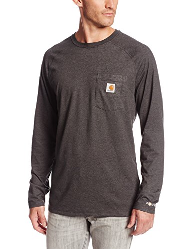 Carhartt - Camiseta de Manga Larga para Hombre, XXL, Gris, 1