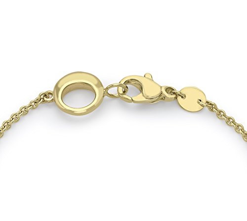 Carissima Gold Pulsera de mujer con oro bicolor de 9 quilates (375/1000), 19 cm