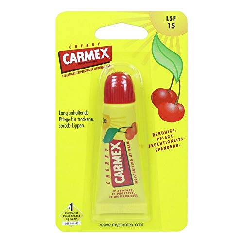 Carmex - Bálsamo labial Cherry LSF 15, 10 g