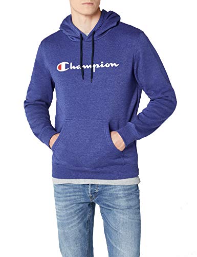 Champion Sudadera con Capucha Classic Logo, Azul, M para Hombre