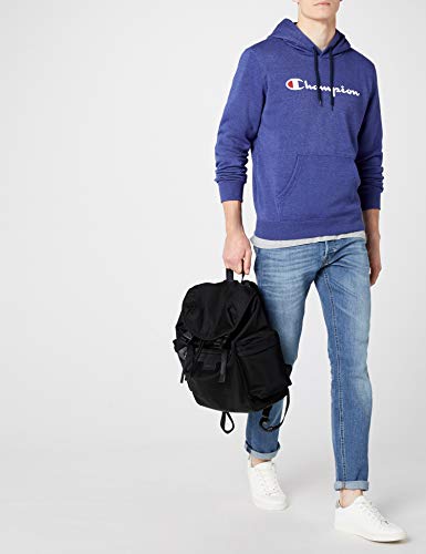 Champion Sudadera con Capucha Classic Logo, Azul, M para Hombre