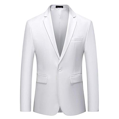 Chaqueta de Traje de Hombre otoño Negocio Formal Color sólido Novio Vestido de Novia Talla Grande 6XL Chaqueta de Trabajo -Burgo_4XL