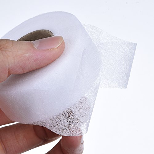 Cinta de Fusión de Tela Cinta de Dobladillo Adhesiva Cinta de Plancha Cada 27 Yardas 2 Paquetes (1 Pulgada)