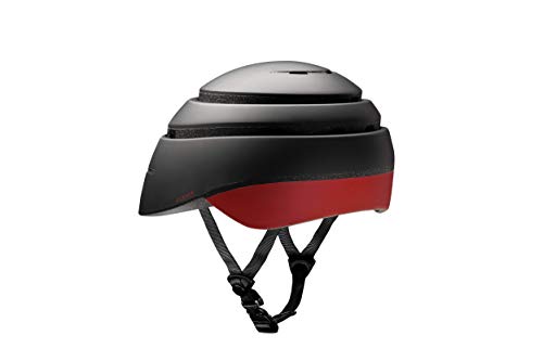 Closca Casco Helmet Loop_ Casco de Bicicleta Unisex Adulto (Negro/Vino, L)