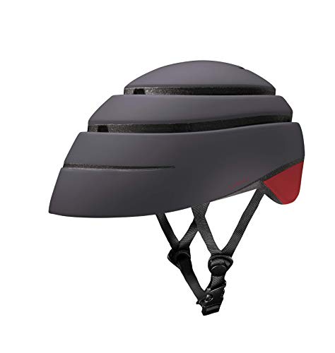 Closca Casco Helmet Loop_ Casco de Bicicleta Unisex Adulto (Negro/Vino, L)