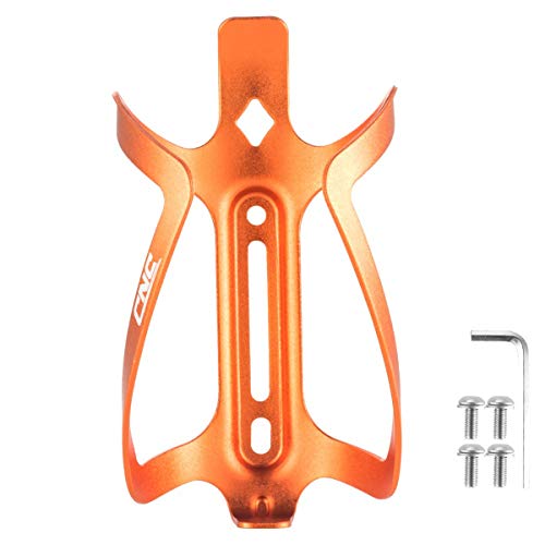 CNC Portabidón para Bicicleta, Portabidones para Bicicleta MTB，Aluminio Portabidón de Bicicleta，2 pcs,Naranja