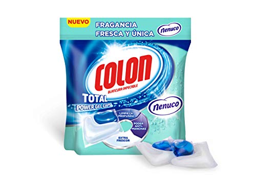 Colon Total Power Gel Caps Nenuco Detergente para Lavadora, Aroma Nenuco, Formato Cápsulas - 32 Dosis