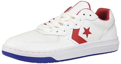 Converse Rival - Zapatillas bajas unisex para hombre, Blanco (Blanco/Esmalte Rojo/Azul), 36.5 EU