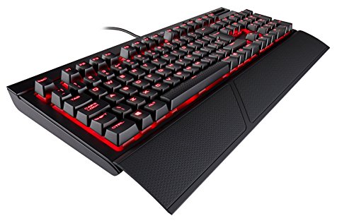 Corsair CH-9101021-UK K70 Lux Cherry MX - Teclado inglés para Gaming con iluminación roja Cherry MX Red