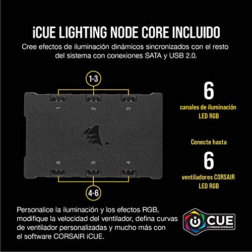 Corsair iCUE SP120 RGB PRO - Ventilador de chasis de 120mm, Silencioso, de Flujo de aire elevado, Paquete Triple