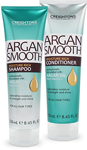 Creightons Argan Smooth - Champú hidratante y acondicionador (250 ml)