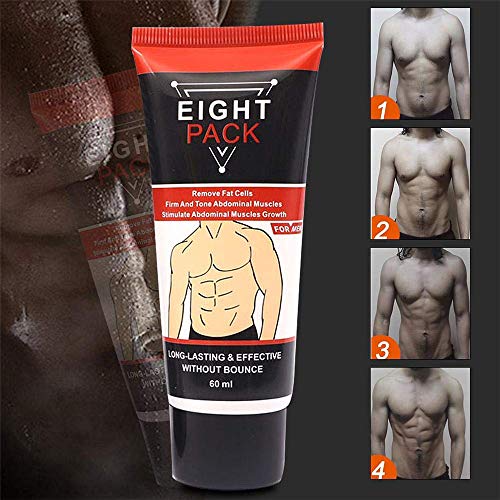 Crema abdominal, Hombres Mujeres Crema para músculos abdominales, Anti celulitis que adelgaza la crema quema grasa, reafirmante aumenta la fuerza muscular y quema grasa