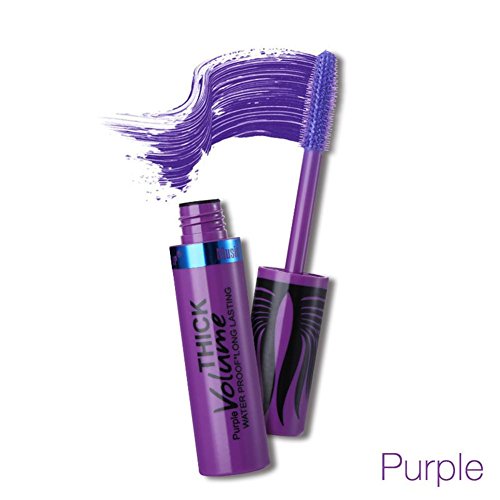 Crema de pestañas Pestaña de curling 3D Mascara de maquillaje Rimel grueso Rimel no floreciendo Eyelash cream （Azul Morado Marrón Negro）