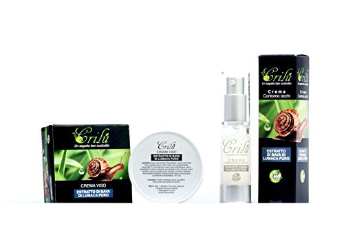 Crema Facial Crilu con extracto de baba de caracol 100% puro 30 ml Regenerador, antiarrugas, antimanchas, imperfecciones, acné y cicatrices, ácido hialurónico, ácido glicólico. Para mujeres y hombres