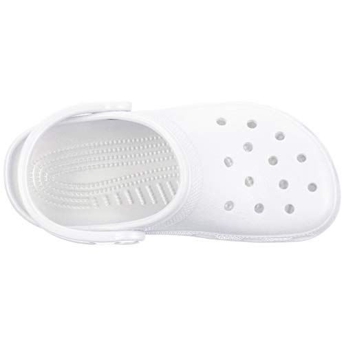 Crocs Classic U, Zuecos con Correa Trasera Unisex Adulto, White, 38/39 EU