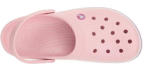 Crocs Crocband U, Zuecos Unisex Adulto, Rosa (Pearl Pink-Wild Orchid), 36-37 EU