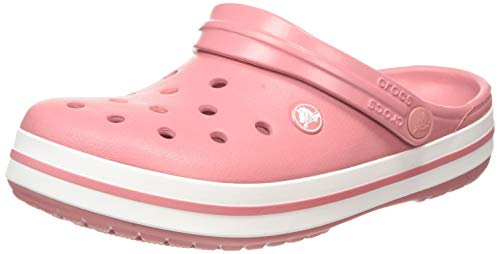 Crocs Crocband, Zuecos Unisex Adulto, Rosa (Blossom/White 6ph), 38/39 EU