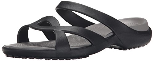 Crocs Meleen Twist, Mujer Sandalia, Negro (Black/Smoke), 37-38 EU