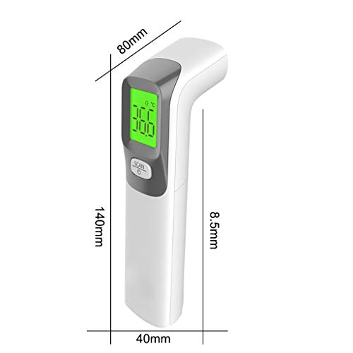 Dapei Termómetr de Frente, Frente infrarrojo sin Contacto con Pantalla LCD, Temperatura de oído portátil para bebés, niños y Adultos