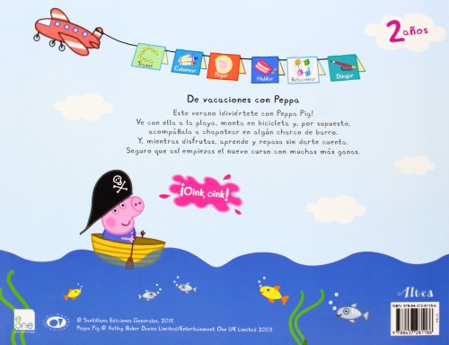 De vacaciones con Peppa - 2 años (Peppa Pig. Cuaderno de actividades): (Con pegatinas)