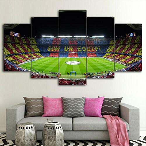 Decorsy Impresiones sobre Lienzo 5 Piece FC Barcelona Pintura Moderna Decoración del Hogar Póster