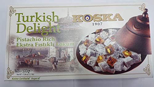 Delicias turcas con pistachos 500g Turkish delight with Pistachios 500g