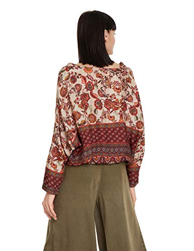 Desigual Blouse Sena Blusas, Rojo (Borgoña 3007), S para Mujer