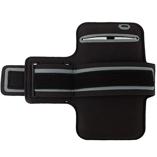 DFV mobile - Armband Professional Cover Neoprene Waterproof Wraparound Sport with Buckle for Motorola ATRIX - Black