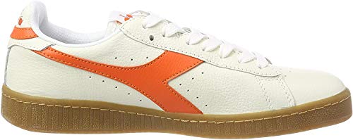 Diadora Game L Low, Zapatillas de Gimnasia para Hombre, Blanco (Bianco Ottico Mandarino), 41 EU