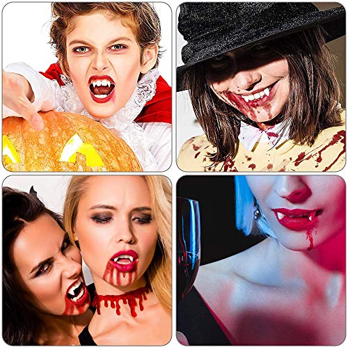 Dientes de vampiro falso diente de Halloween vampiro zombi dentadura parodia juguete fiesta colmillos mascarada apoyos Halloween Cosplay vampiro dientes Halloween fiesta Props