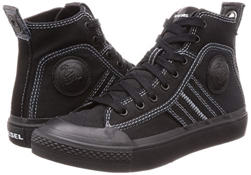 Diesel S-astico Mid Lace, Zapatillas Altas para Mujer, Negro (Black T8013/Pr012), 36 EU