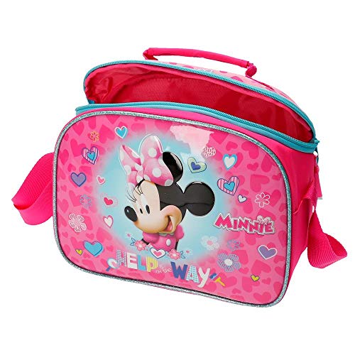 Disney Neceser Minnie Help Adaptable a Trolley con Bandolera, Rosa, 25 x 19 x 10 cm