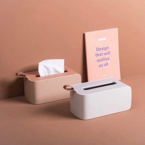 Dispensador de toallas de papel para encimera, soporte para pañuelos de mesa, organizador de toallas de papel, caja para cocina, baño o baño 22.5 x 11.5 x 11cm blanco