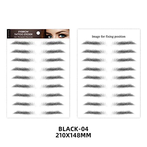 DOTU Eyebrow Tattoo Sticker, Grooming Shaping Brow Shaper False Eyebrows Waterproof 7 Days Long Lasting 6D Eyebrows Kit Eye Makeup Cosmetics for Women Girls