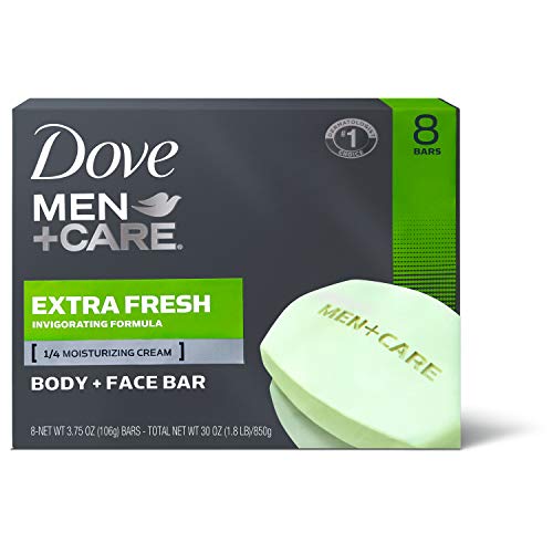 Dove Men+Care Body and Face Bar, Extra Fresh 4 oz, 8 Bar by Dove