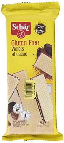 Dr. Schar Wafer Cacao Barquillos 125 gr - Pack de 3 (Total 375 grams)