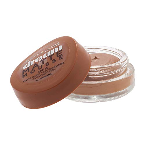 Dream Mat Mousse – Base de maquillaje de espuma – 60 caramelo – PtiParis – Lote de 3