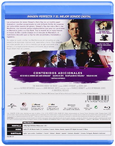 El Hombre Que Sabía Demasiado [Blu-ray]