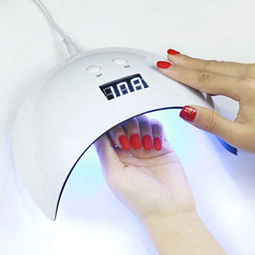 Elite99 Lámpara UV LED para Uñas 24w, 12 Colores Kit de Esmaltes Semipermanentes en Gel UV LED con Base y Top Coat Semipermanentes, Esmaltes de Uñas Soak off 10ml 005