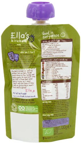 Ella's Kitchen Stage 2 from 7 Months Organic Vegetable Bake 130 g (Pack of 6)