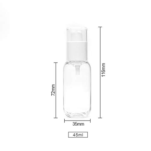 Embotellado en aerosol, tipo de prensa de viaje al aire libre Frasco de botella de niebla fina - Loción Sub-botella Pure Dew aprobada for equipaje de mano ( Color : Red , Size : 3.5*11.6cm (45ml) )