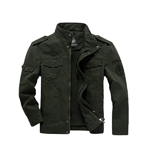 Espesar Chaquetas De Hombre para Otoño E Invierno Chaquetas De Herramientas con Cremallera De Moda para Hombres Chaquetas De Hombre con Cuello De Poliéster Cálido