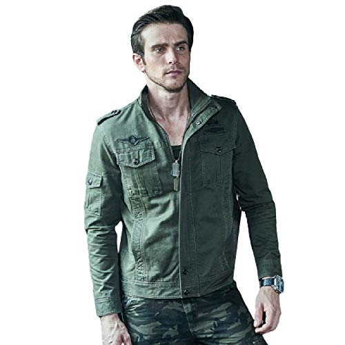 Espesar Chaquetas De Hombre para Otoño E Invierno Chaquetas De Herramientas con Cremallera De Moda para Hombres Chaquetas De Hombre con Cuello De Poliéster Cálido