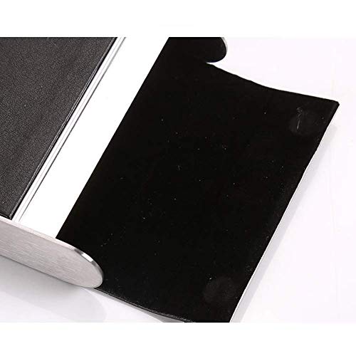 Estuche Para Cigarrillos, Estuche Para Cigarrillos De Cuero, Estuche Para Cigarrillos a Prueba De Agua, Portátil, Anticuado, Puede Contener 20 Cigarrillos, Negro, 9.5X8.2X2.1CM, Especialmente Práctico