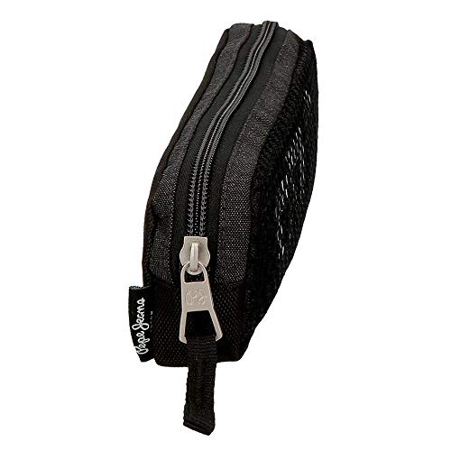 Estuche Pepe Jeans Ren, 22 cm, Negro