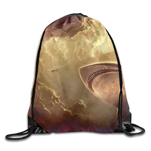 Etryrt Mochilas/Bolsas de Gimnasia,Bolsas de Cuerdas, Shark Drawstring Backpack Rucksack Shoulder Bags Training Gym Sack For Man and Women