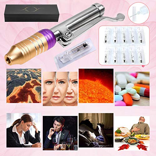 FDCXK Hyaluron Pen Hialurónica con Cabeza De 10 Ampollas para El Llenado De Antiarrugas Lifting Dudu Lips Atomizer Pen